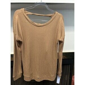 Women’s Small For The Republic Long Sleeve Lattice V-Neck Sweater New With Tags